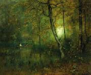 George Inness Pool in the Woods France oil painting artist